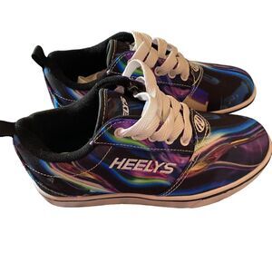NEW HEELYS Pro 20 Prints Rainbow Tie-dye Shoes Youth Size 2 *No Wheels* *READ*